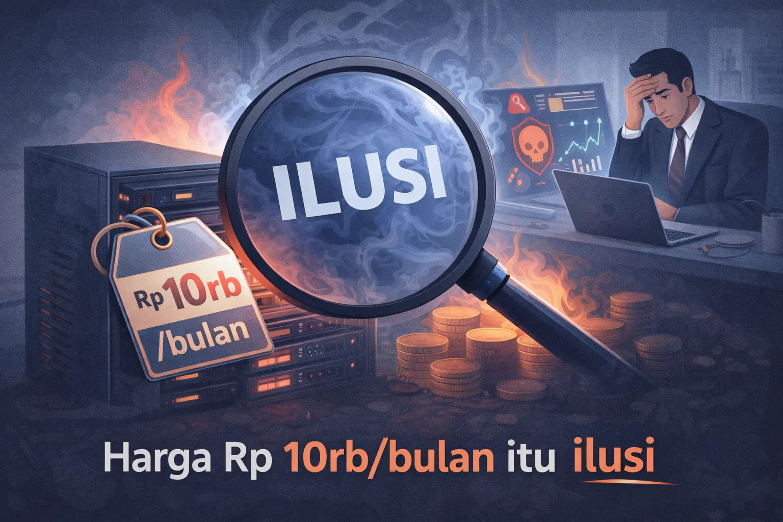 biaya aktual hosting