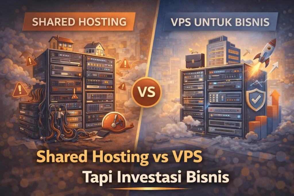 perbandingan shared hosting vs vps untuk bisnis
