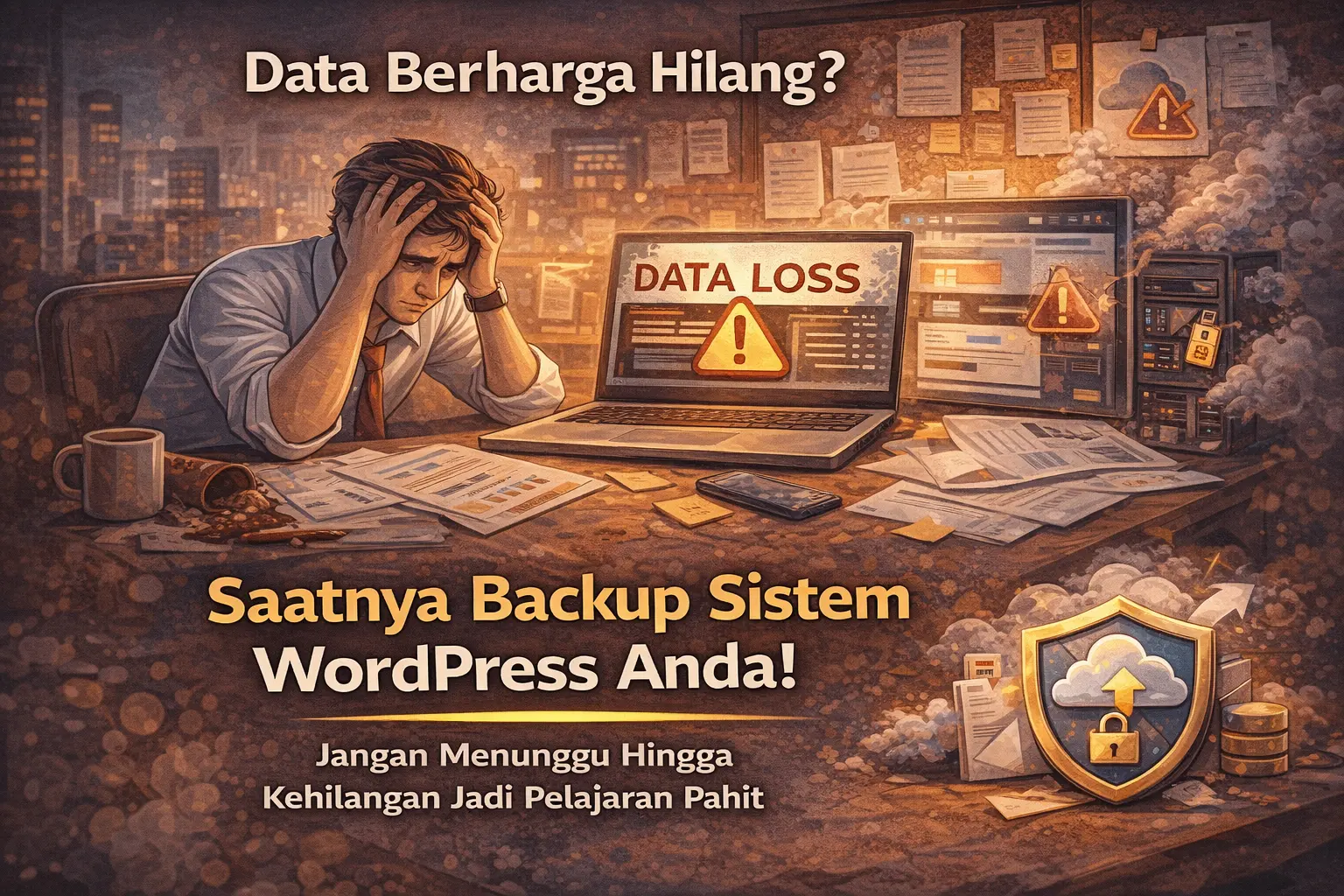 Entrepreneur yang butuh sistem Backup WordPress setelah kehilangan data