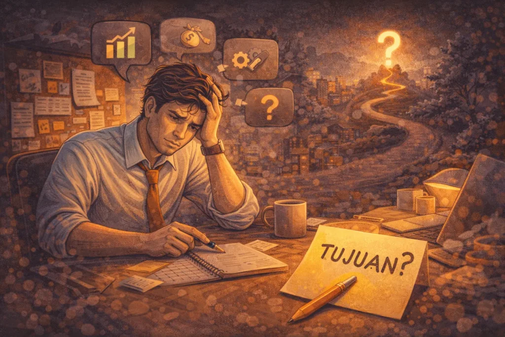 founder DIY sedang merenung mencari tujuan