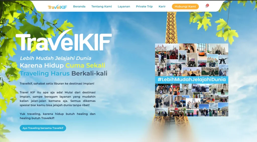 Portfolio Website Travelkif