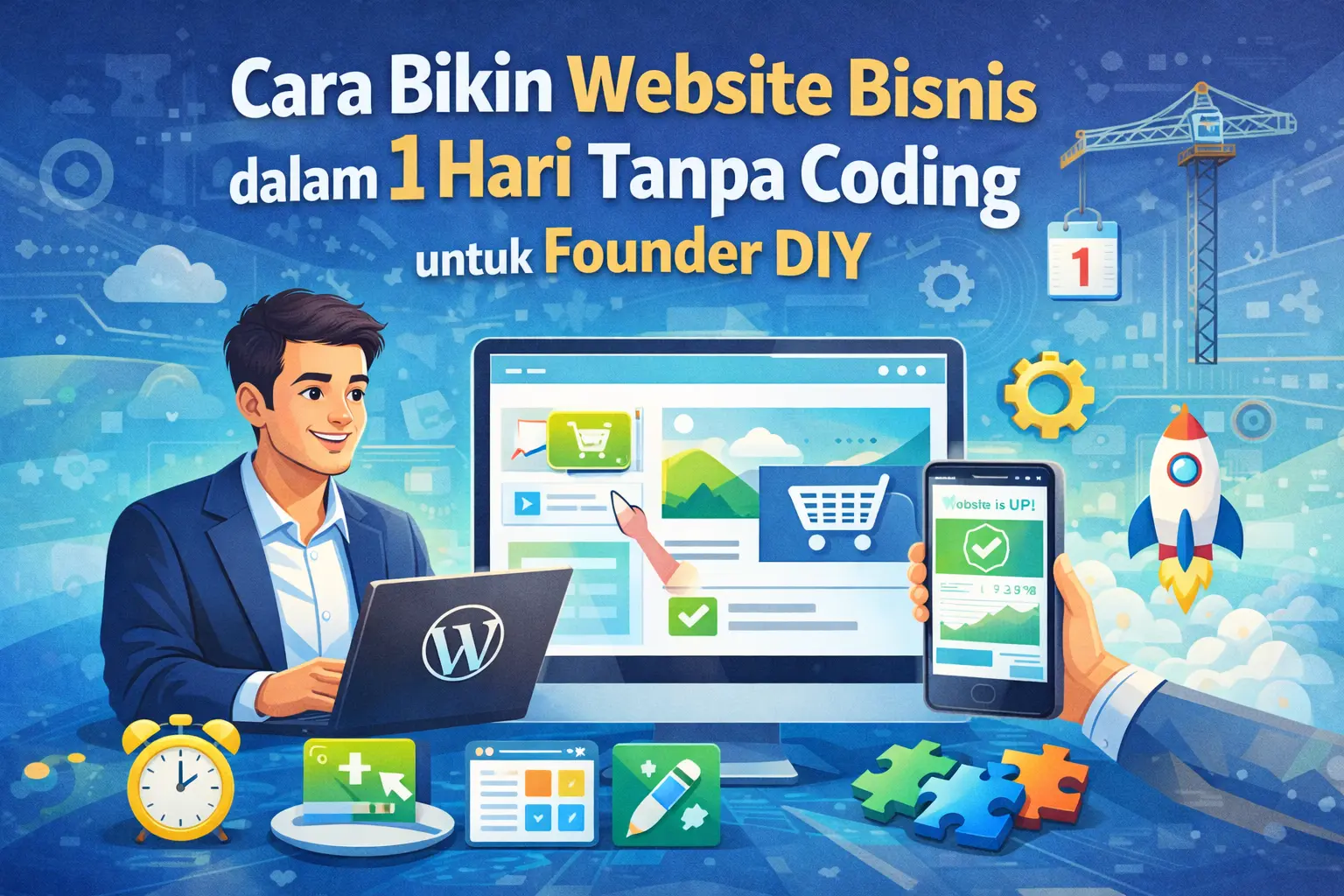 cara membuat website bisnis
