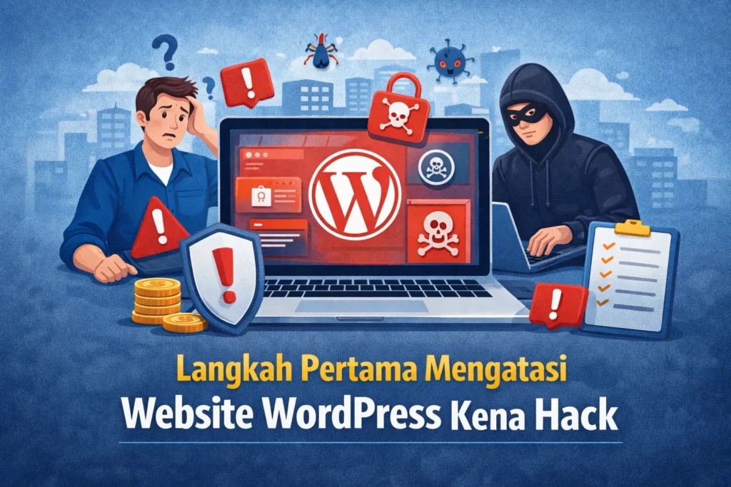 langkah pertama mengatasi website wordpress kena hack