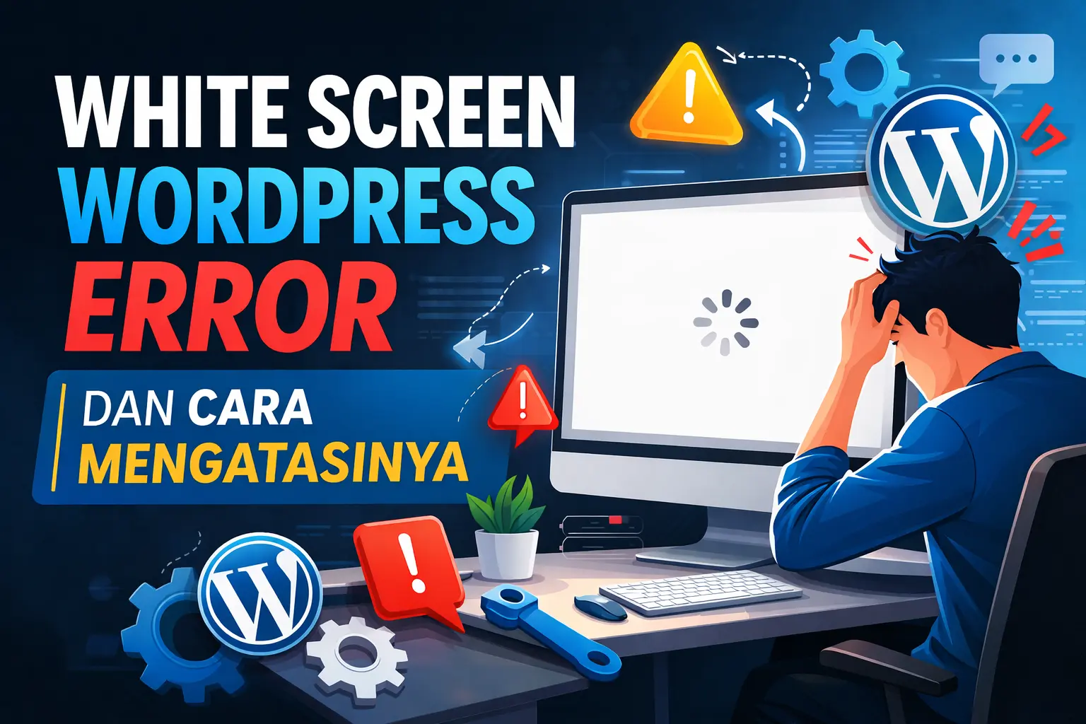white screen wordpress error dan cara mengatasinya