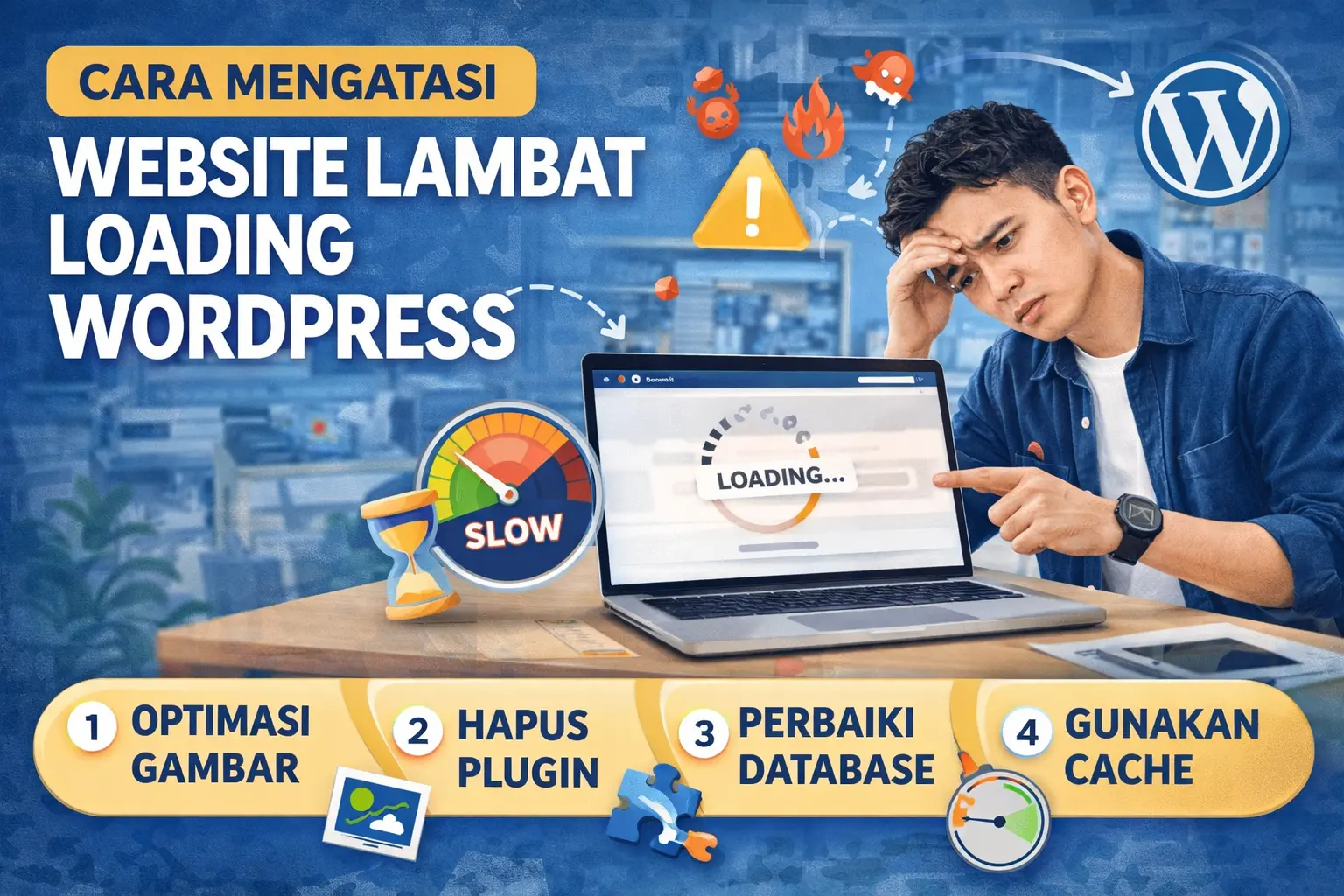 cara mengatasi website lambat loading wordpress