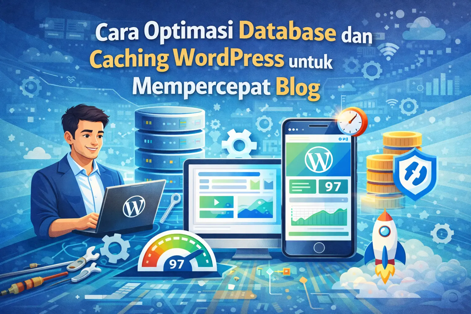 cara optimasi database dan caching wordpress untuk mempercepat blog