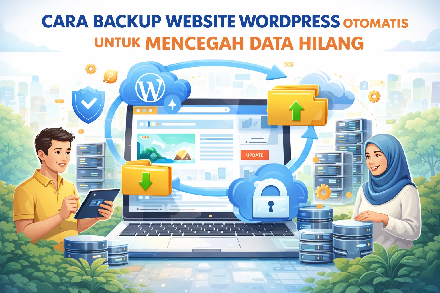 cara backup website wordpress otomatis untuk mencegah data hilang