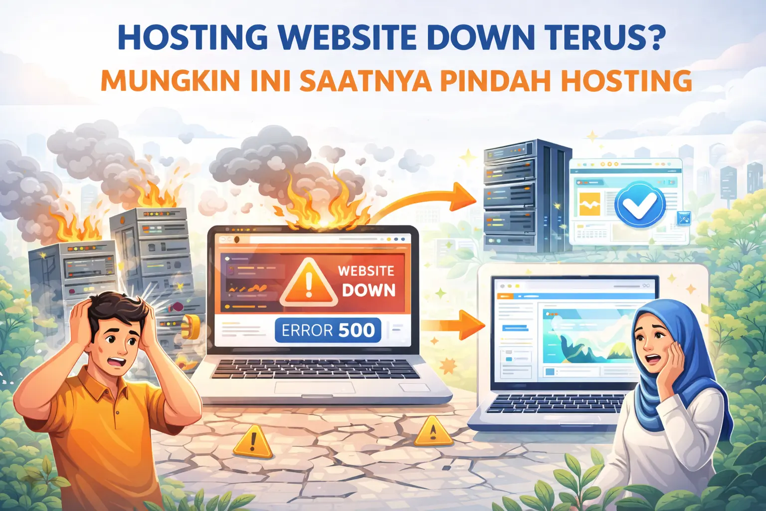 Hosting Website Down Terus? Mungkin Ini Saatnya Pindah Hosting
