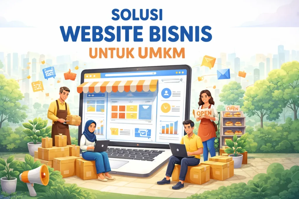 website bisnis untuk UMKM meningkatkan kredibilitas bisnis kecil
