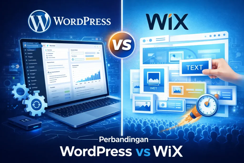 perbandingan wordpress dan wix