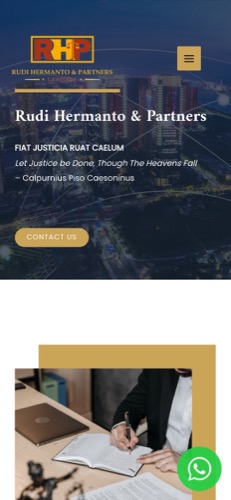 RHP Law Firm Mobile - Portfolio BWP Inovasi